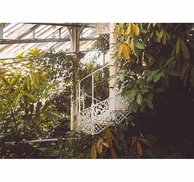 Wall mural nature lush greenery oasis - TenStickers
