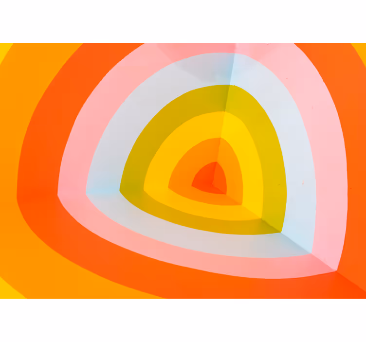 Abstract wall mural in colorful layered arches - TenStickers