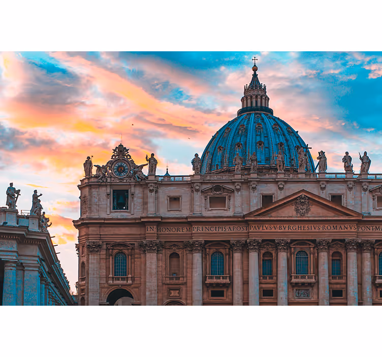 City wall mural st. peter's basilica dome - TenStickers