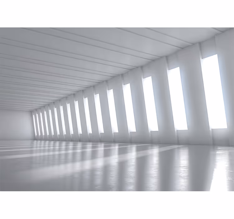 Wall mural 3d minimalist bright space - TenStickers