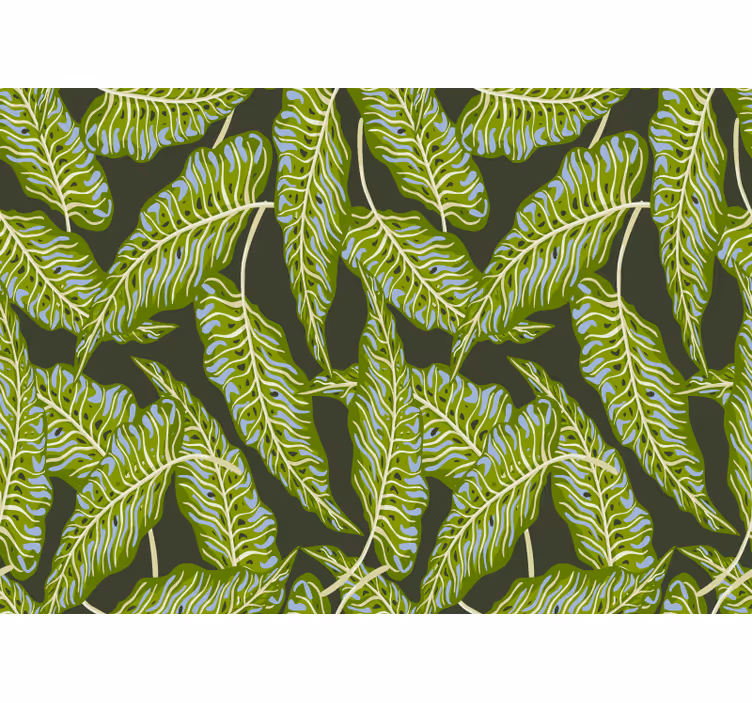 Wall mural nature tropical leaf design - TenStickers
