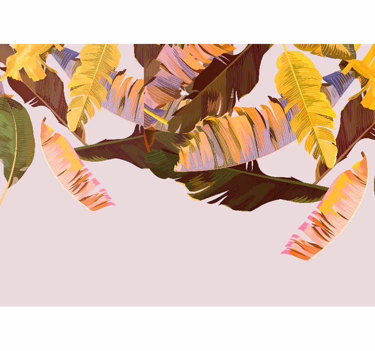 Wall mural nature exotic leaf designs - TenStickers