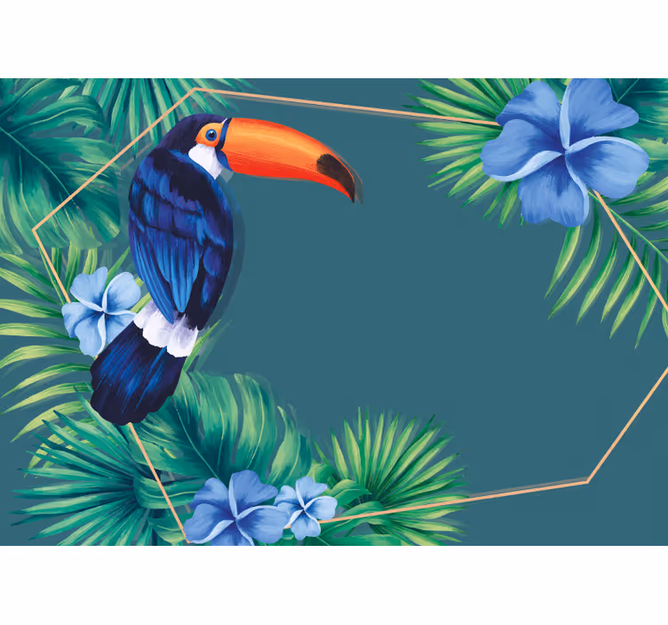 Animals wall mural tropical toucan bird - TenStickers