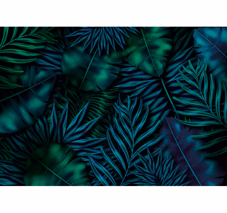 Wall mural nature exotic foliage design - TenStickers