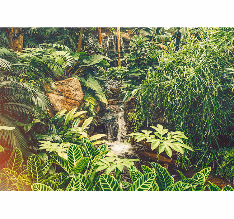 Wall mural nature vibrant tropical paradise - TenStickers