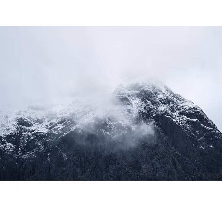 Wall mural mountain icy summit of the mountain - TenStickers