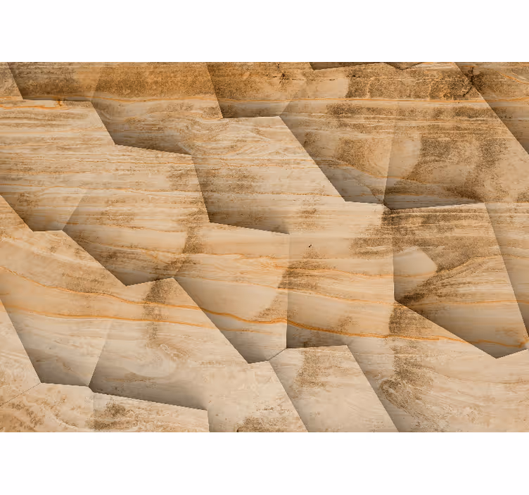 Texture wall mural geometric stone designs - TenStickers