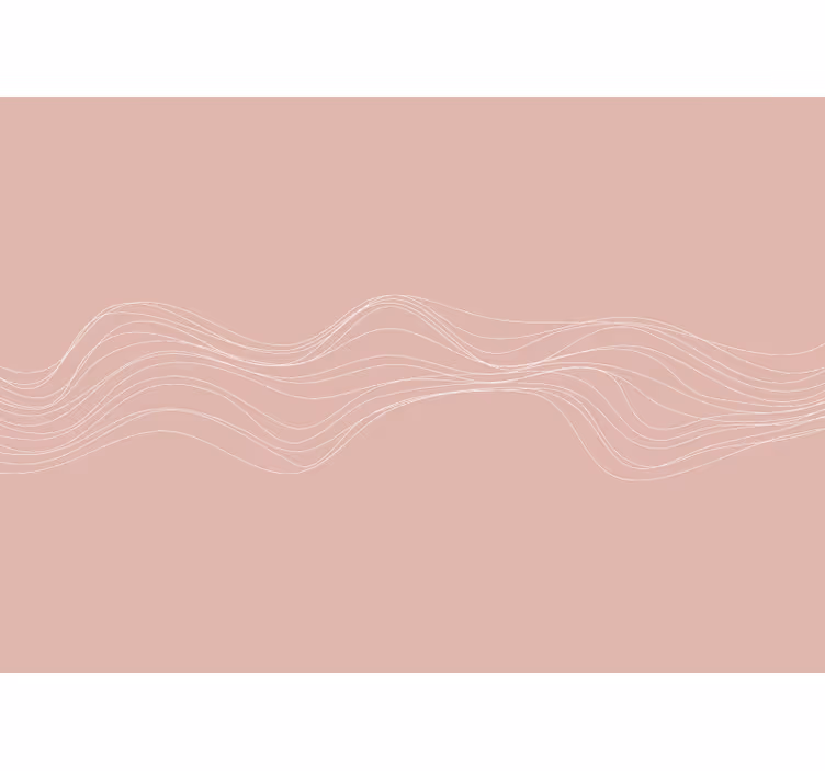 Texture wall mural with graceful curved lines - TenStickers