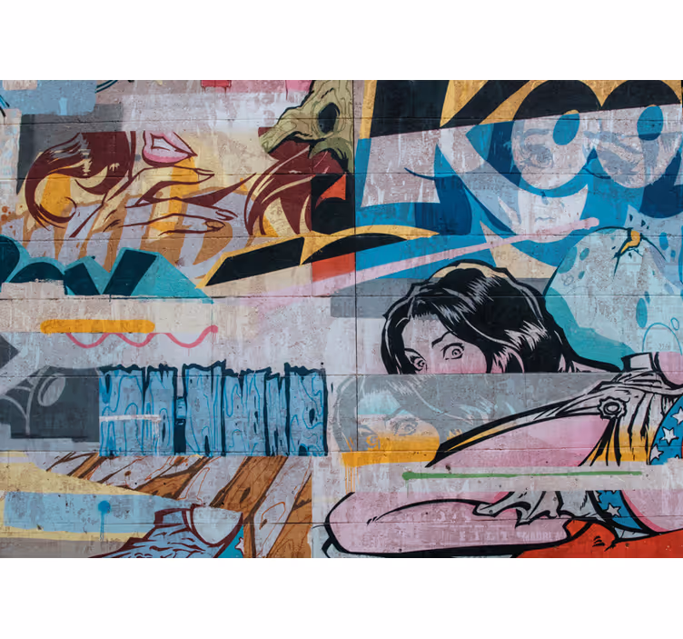 Metropolitan graffiti graffiti wall mural - TenStickers