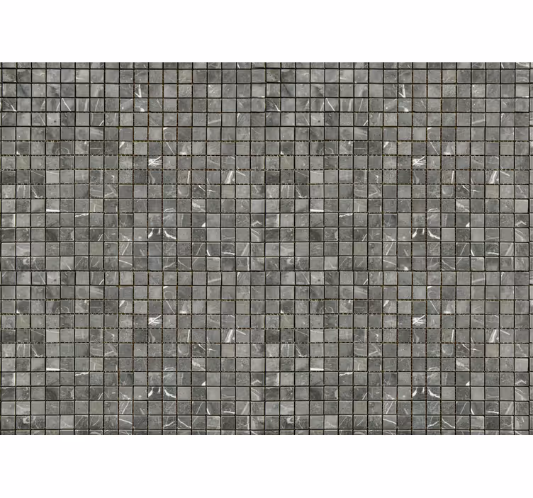 Negro azulejosBlack Tiles Bathroom Murals - TenStickers