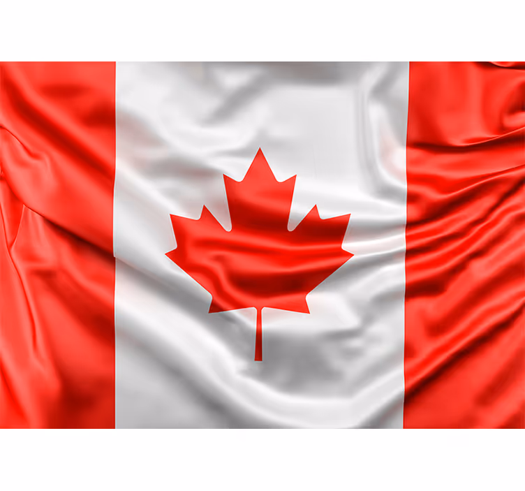 canadian flag wall mural - TenStickers