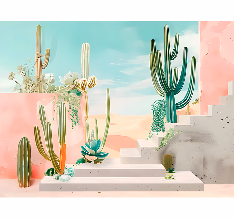 Desert design desert wall mural - TenStickers