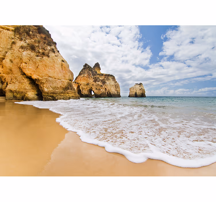 Seaside Cliffs Vista landscape wall mural - TenStickers