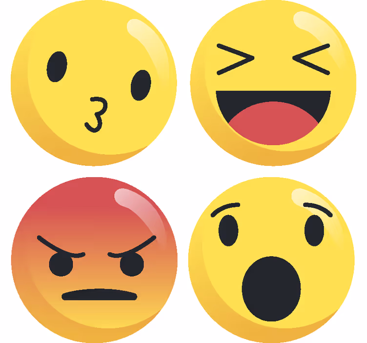 Emoticons geek drink coasters - TenStickers