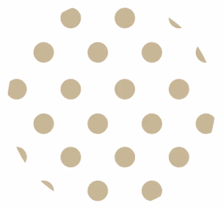 Polka dot pattern coasters - TenStickers