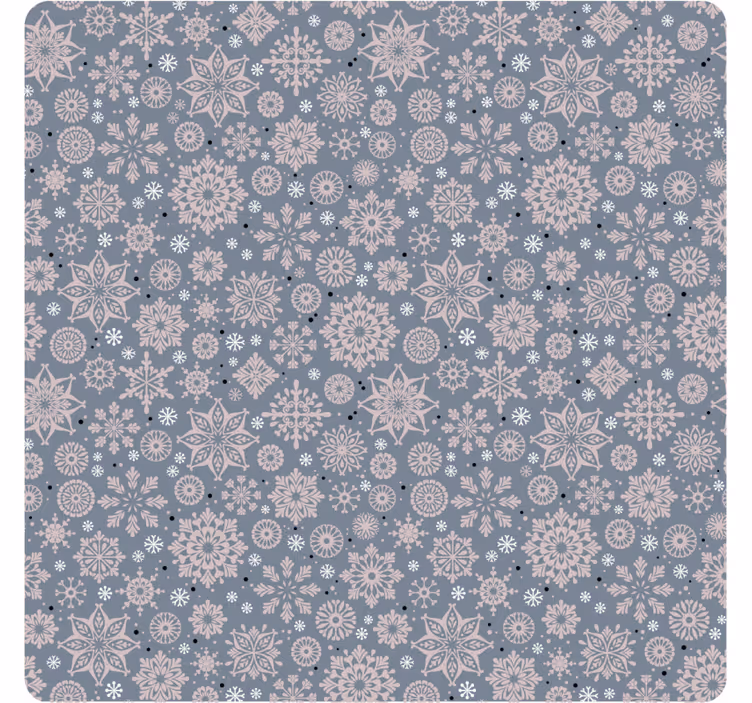Christmas coasters with winter floral design - TenStickers