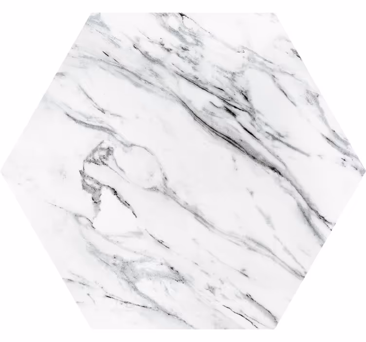 Coasters hexagonal marble design - TenStickers