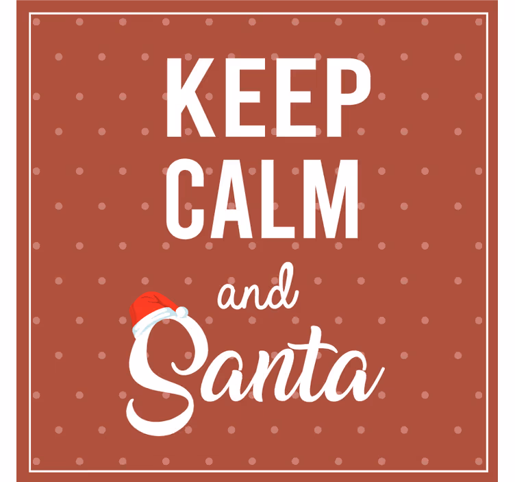 Christmas coasters with cheerful quote design - TenStickers
