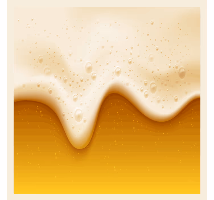 Beer mats for frothy drink tops - TenStickers
