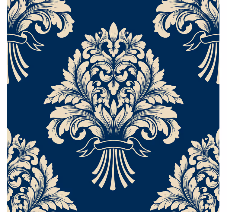 Vintage coasters with detailed leaf design - TenStickers