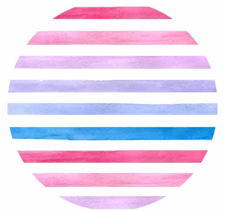 Coasters watercolor stripe design - TenStickers