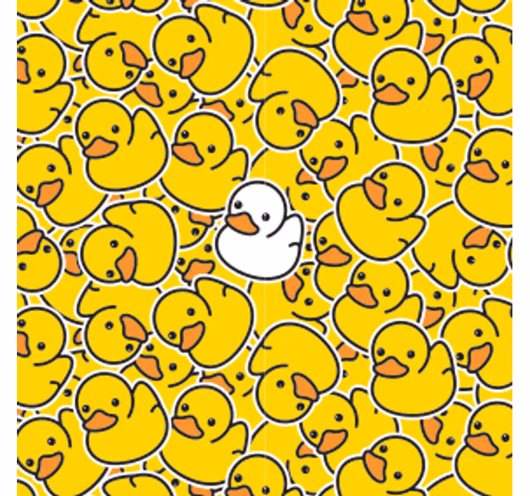 Geek coasters playful rubber duck design - TenStickers