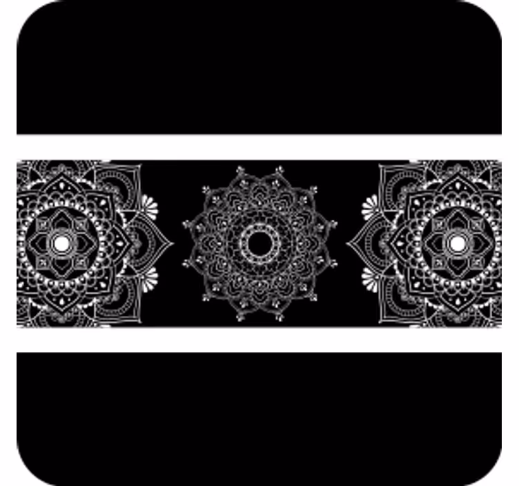 Complex mandala motif coasters - TenStickers