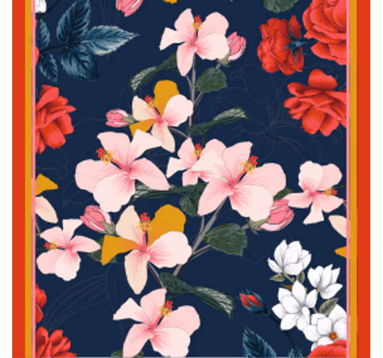 Geek coasters floral tropical design - TenStickers