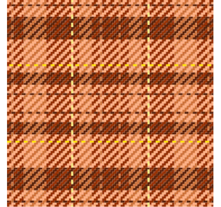 Brown plaid pattern coasters - TenStickers