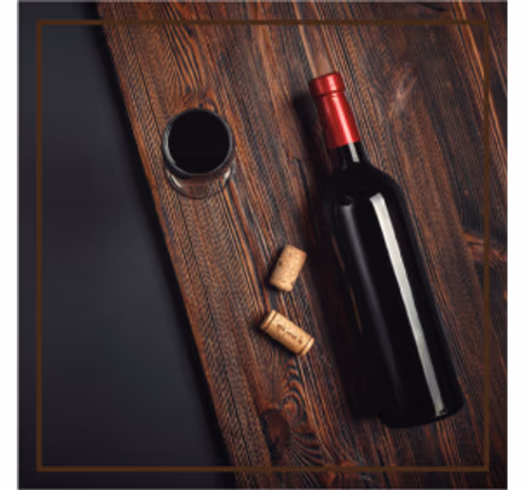 Beer mats wine bottle corks coasters - TenStickers