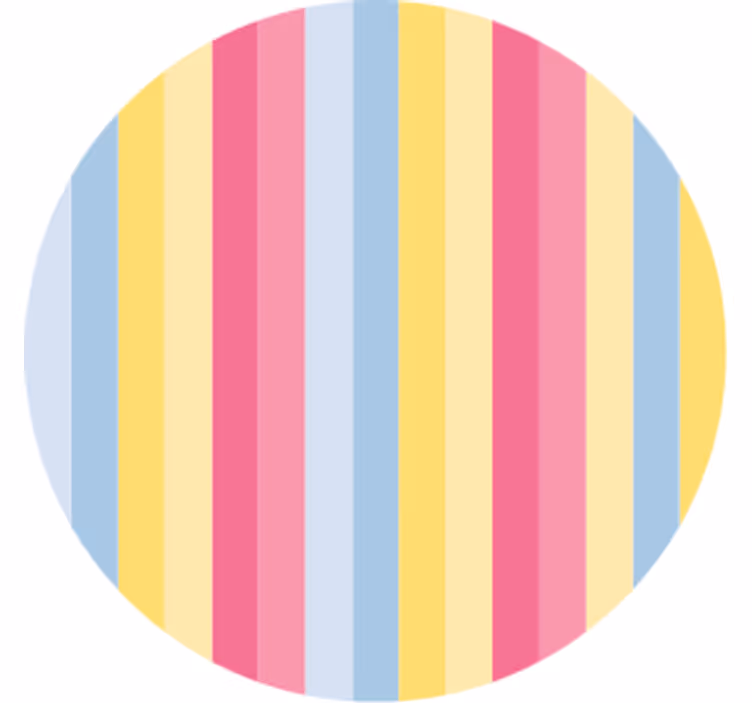 Colorful striped pattern coasters - TenStickers