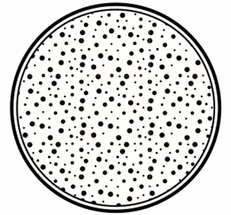 Black dot pattern coasters - TenStickers