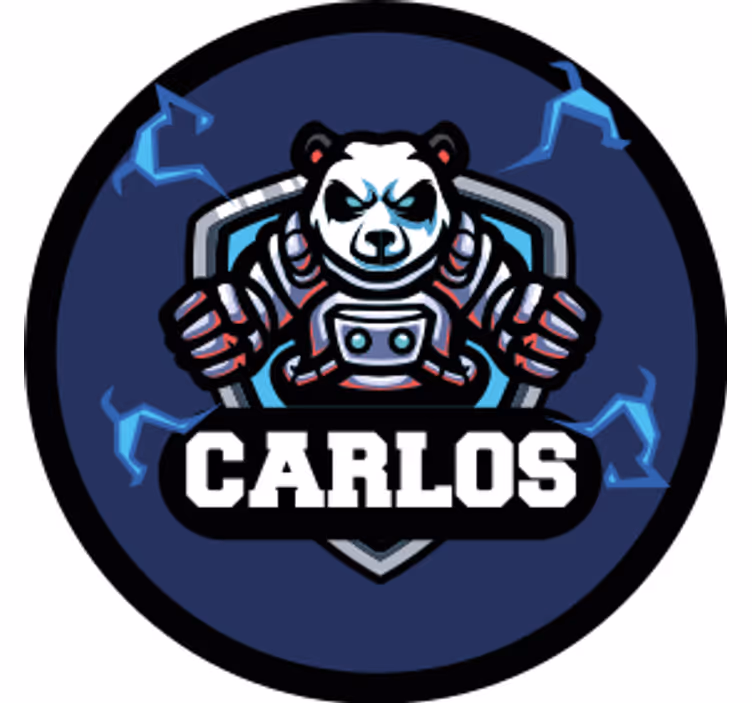 Panda emblem with name beer mats - TenStickers