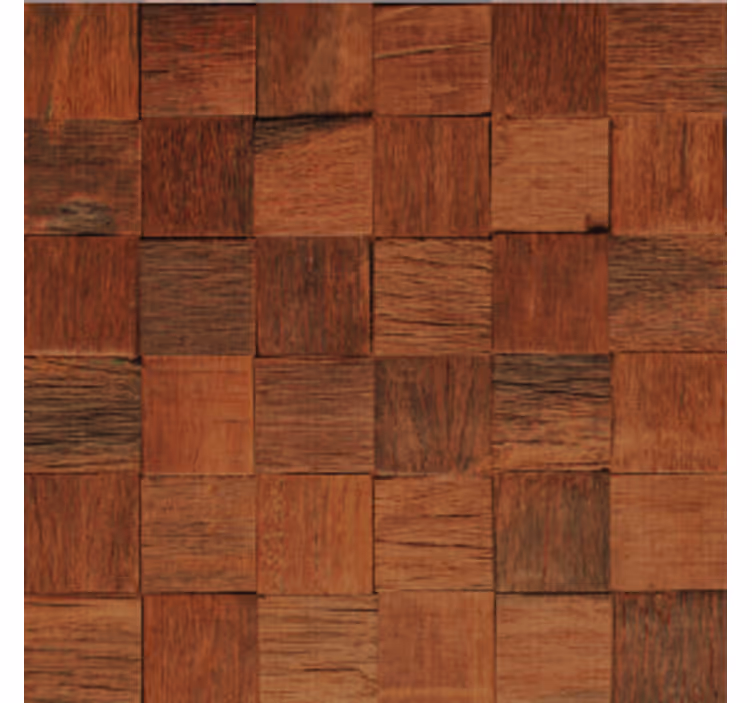 Wooden texture of brown wood planks coaster - TenStickers