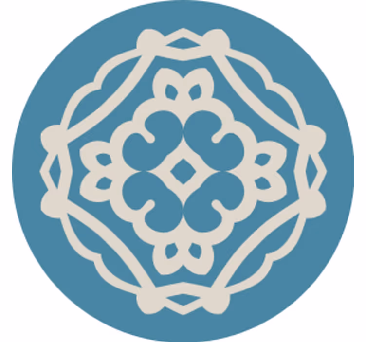 Coasters with detailed design overlay - TenStickers
