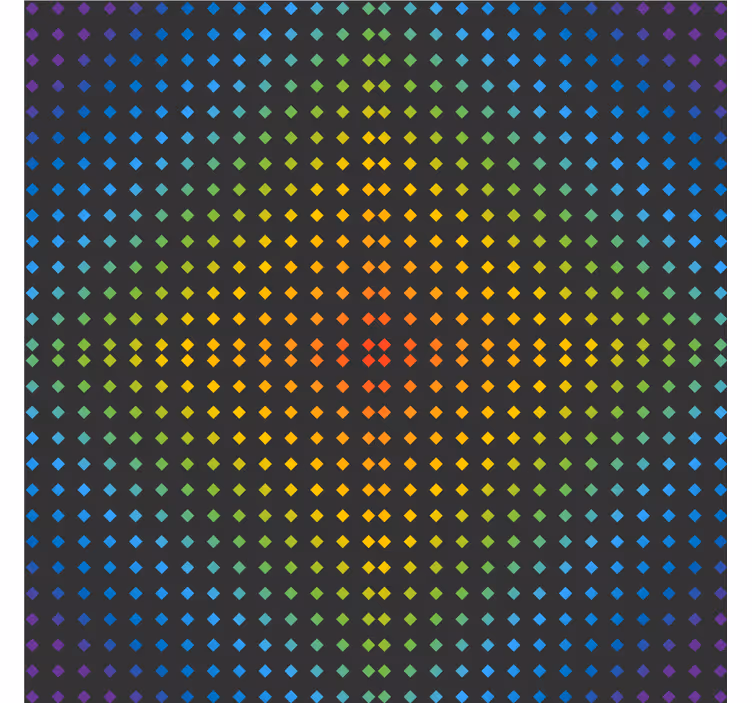 Colorful dotted pattern coasters - TenStickers