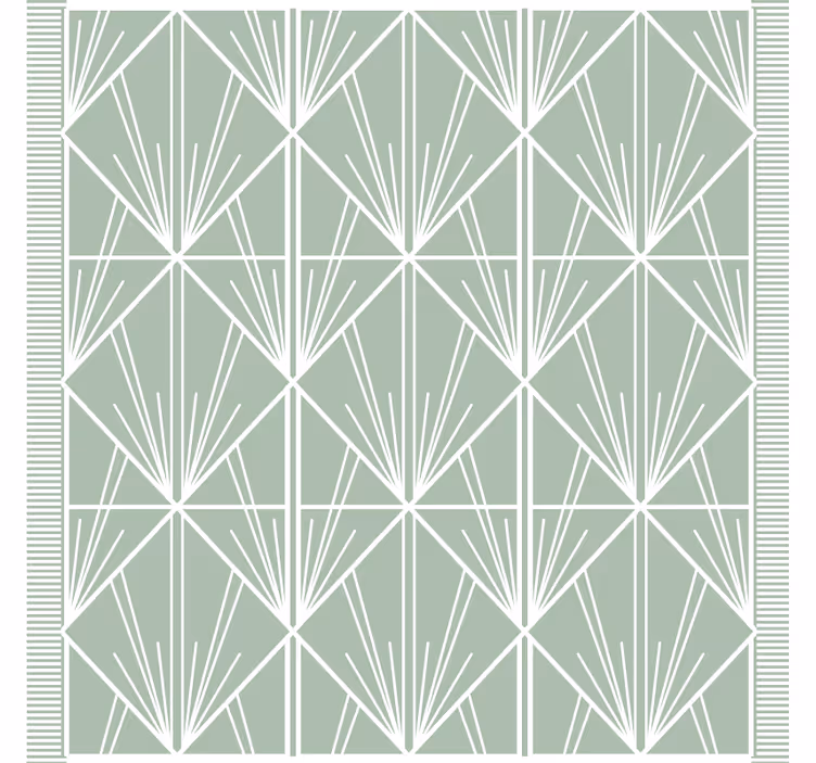 Geometric leaf pattern coasters - TenStickers