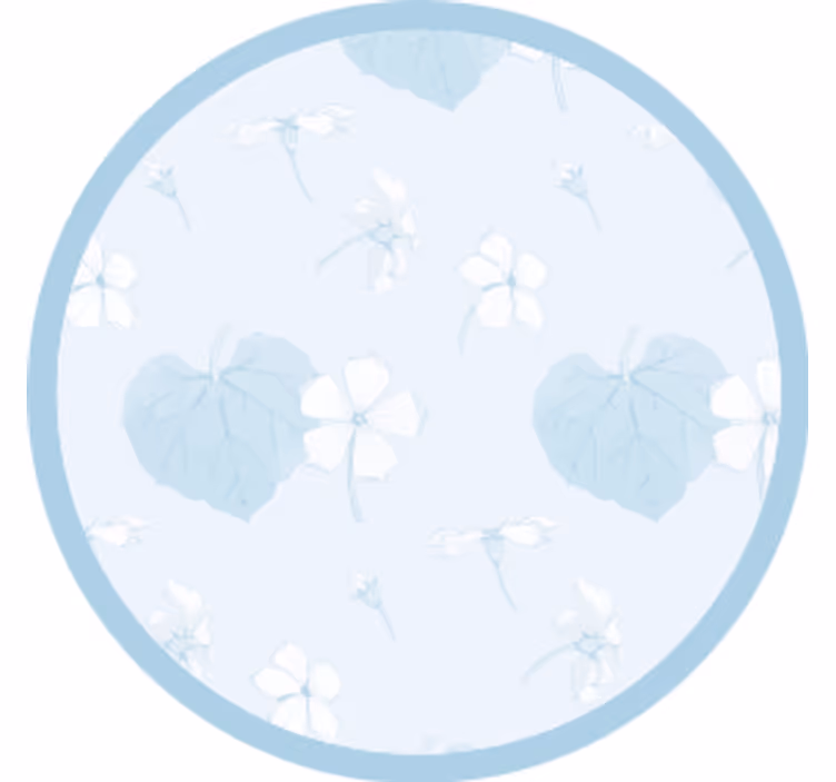 Floral print surface coasters - TenStickers