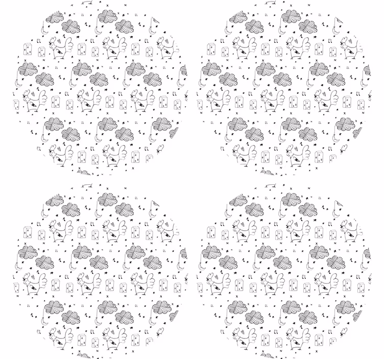 Personalizable coasters charming farmhouse design - TenStickers