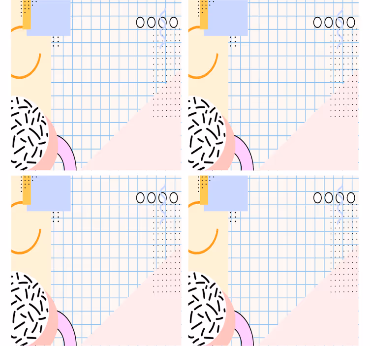 Modern coasters geometric patterned coasters - TenStickers