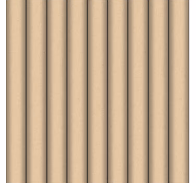 Brown tube minimalist pattern modern coaster - TenStickers
