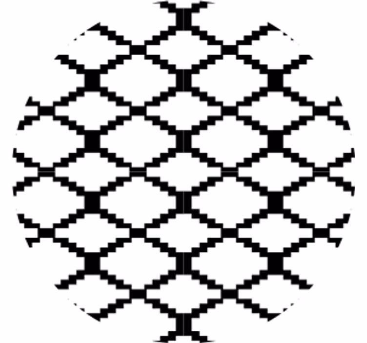 Coasters with geometric pattern overlay - TenStickers