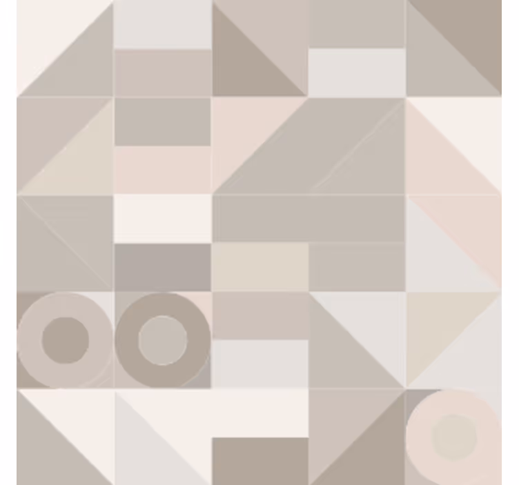 Coasters with geometric neutral designs - TenStickers