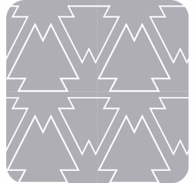 Angular tree motif coasters - TenStickers