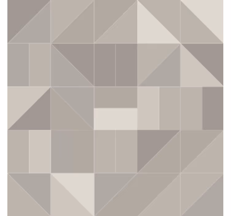 Geometric triangle motif coasters - TenStickers