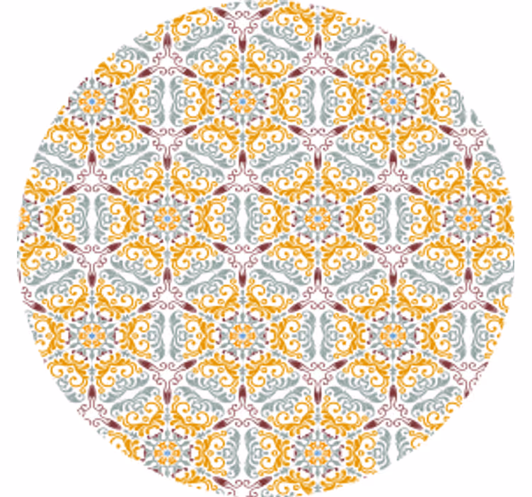 Coasters with intricate floral design - TenStickers