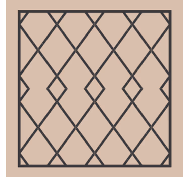 Coasters with geometric overlay design - TenStickers