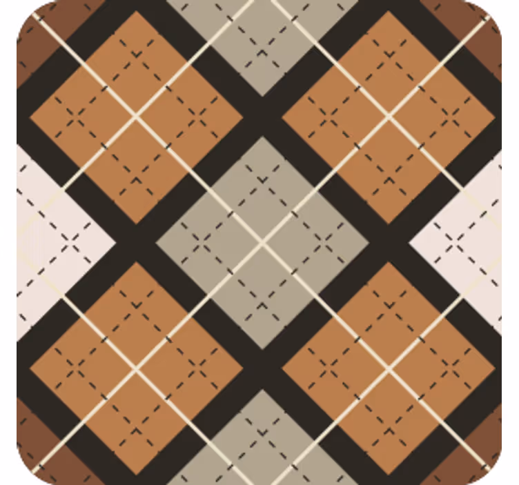Geometric pattern squares coasters - TenStickers