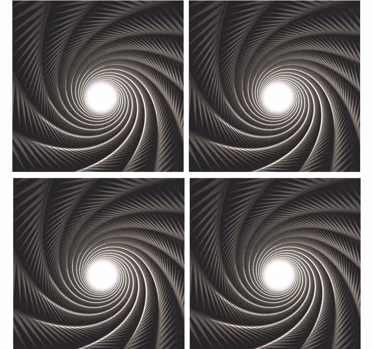 Dynamic swirling pattern coasters - TenStickers