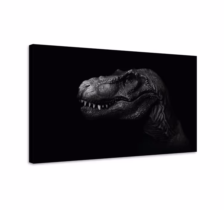 Dinosaur canvas wall art realistic and elegant design - TenStickers